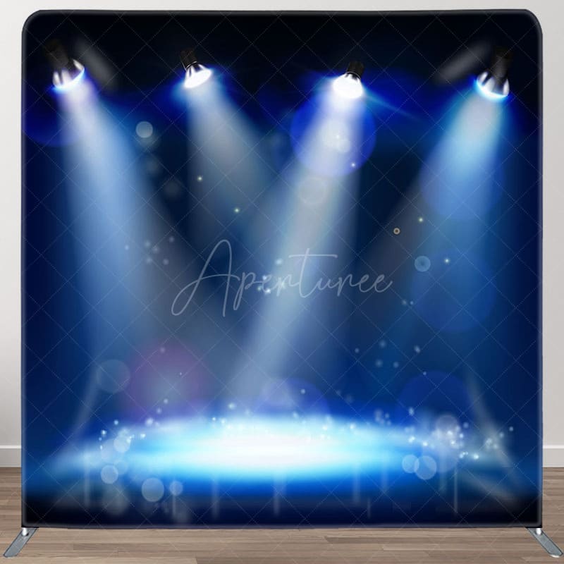 Aperturee - Aperturee Stage Lighting Bokeh Photo Square Tension Backdrop
