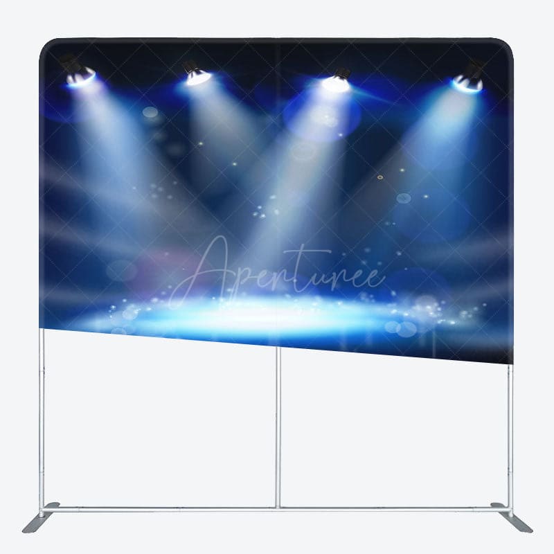 Aperturee - Aperturee Stage Lighting Bokeh Photo Square Tension Backdrop