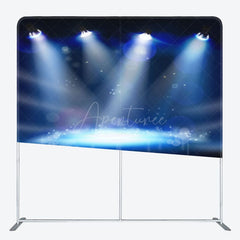 Aperturee - Aperturee Stage Lighting Bokeh Photo Square Tension Backdrop
