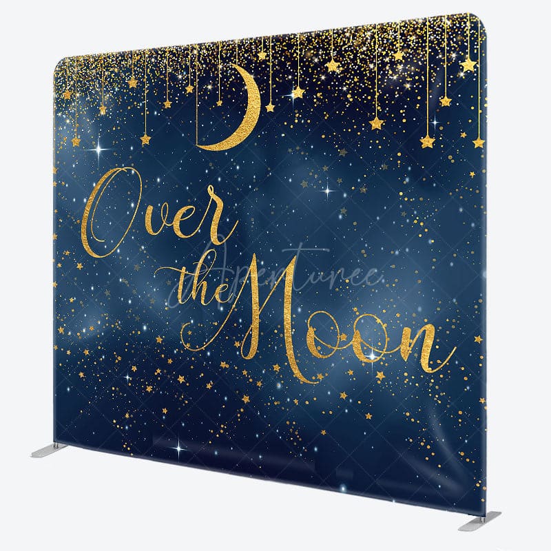 Aperturee - Aperturee Starlit Sky Over The Moon Square Tension Backdrop