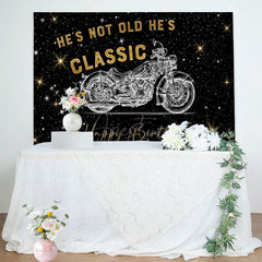 Aperturee - Aperturee Starry Motorcycle Hes Not Old Hes Classic Backdrop