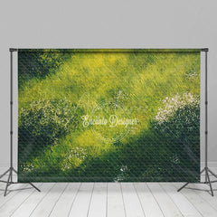 Aperturee - Aperturee Summer Natural Green Grass Backdrop For Photo Booth