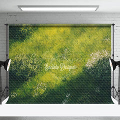 Aperturee - Aperturee Summer Natural Green Grass Backdrop For Photo Booth