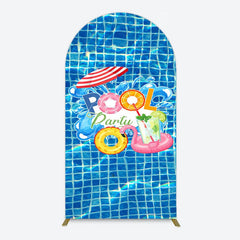 Aperturee - Aperturee Summer Splashing Swimming Pool Party Arch Backdrop