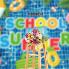 Aperturee - Aperturee Summer Vacation For Kids Pool Party Photo Backdrop
