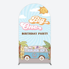Aperturee - Aperturee Sunny Day Sky Big One Happy Birthday Arch Backdrop