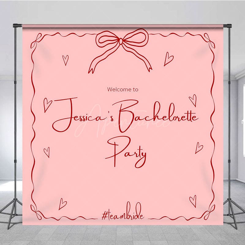 Aperturee - Aperturee Sweet Bachelorette Week Custom Bridal Shower Backdrop