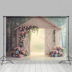Aperturee - Aperturee Sweet Floral Farm Barn Elegant Wedding Backdrop