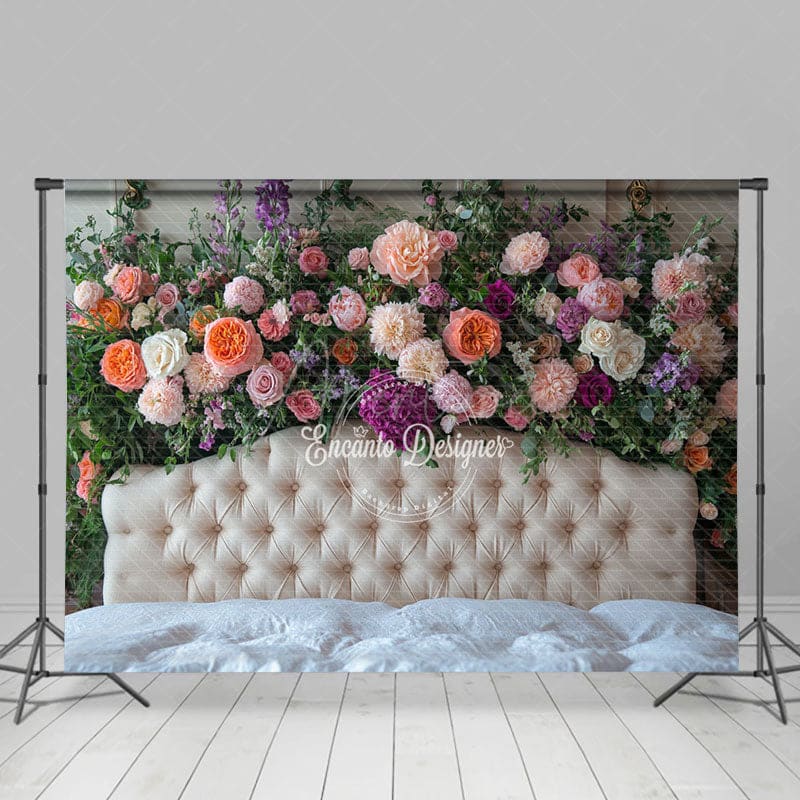 Aperturee - Aperturee Sweet Fresh Spring Photography Headboard Backdrop