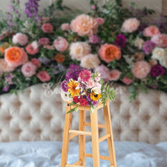 Aperturee - Aperturee Sweet Fresh Spring Photography Headboard Backdrop