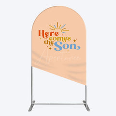 Aperturee - Aperturee Sweet Here Comes The Sun Baby Shower Arch Backdrop
