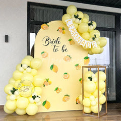 Aperturee - Aperturee Sweet Lemons Bride To Be Celebration Arch Backdrop