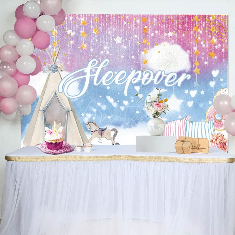 Aperturee - Aperturee Sweet Moonlights Tent Pillow Gift Sleepover Backdrop