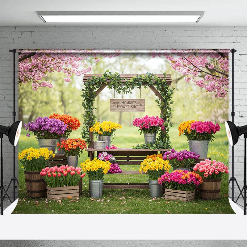 Aperturee - Aperturee Sweet Outdoor Flower Shop Fresh Wedding Backdrop