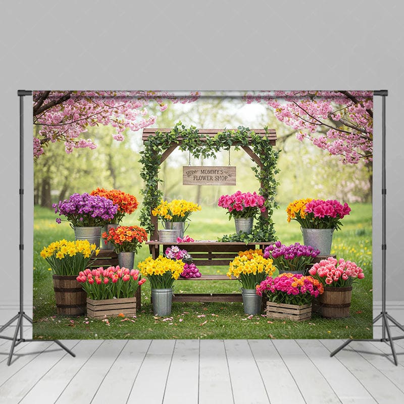 Aperturee - Aperturee Sweet Outdoor Flower Shop Fresh Wedding Backdrop