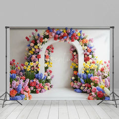 Aperturee - Aperturee Sweet Simple Floral Arch Elegant Wedding Backdrop