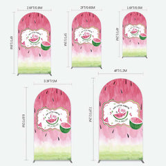 Aperturee Aperturee Sweetie One In A Melon Birthday Arch Backdrop