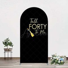 Aperturee Aperturee Talk Forty To Me Black Birthday Arch Backdrop