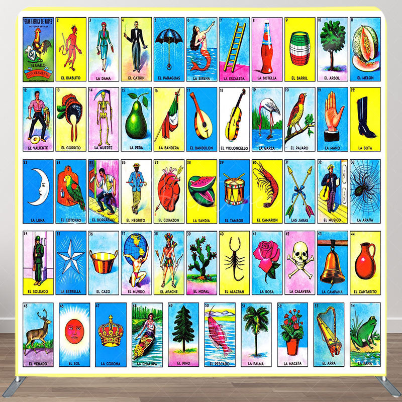 Aperturee - Aperturee Tarot Card Cartoon Birthday Square Tension Backdrop