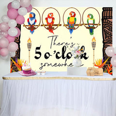 Aperturee - Aperturee Theres 5 O Clock Somewhere Holiday Party Backdrop