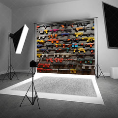 Aperturee Aperturee Toy Blaster Wall Cake Smash Backdrop Fun Birthday Party Photo Prop for Boys Colorful Blaster Collection Decor