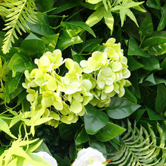 Aperturee - Aperturee Tropical Greenery White Floral Wall For Party Decor