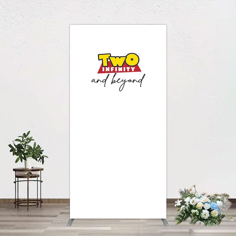 Aperturee - Aperturee Two Infinity And Beyond Simple Birthday Rectangle Backdrop
