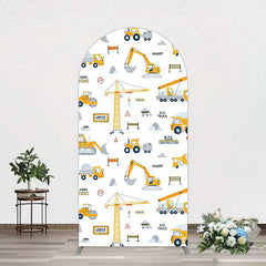 Aperturee Aperturee Under Construction Excavator Baby Shower Arch Backdrop