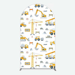 Aperturee Aperturee Under Construction Excavator Baby Shower Arch Backdrop