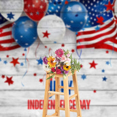 Aperturee - Aperturee United States Flag Balloon Independence Day Backdrop
