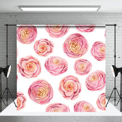 Aperturee - Aperturee Various Pink Flowers Repetitive Photography Backdrop