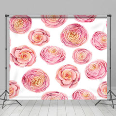 Aperturee - Aperturee Various Pink Flowers Repetitive Photography Backdrop