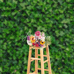 Aperturee - Aperturee Vibrant Dense Green Foliage Natural Plant Backdrop