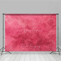 Aperturee - Aperturee Vibrant Pink and Magenta Textured Photography Backdrop Abstract Painterly Stucco Wall for Studio Shoots