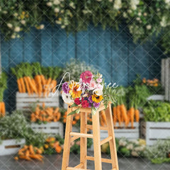Aperturee - Aperturee Vibrant Vegetable Fresh Carrots Natural Backdrop
