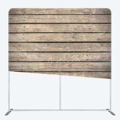 Aperturee - Aperturee Vintage Brown Wooden Board Photo Pillow Case Backdrop