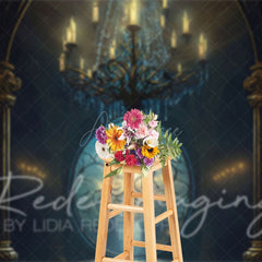 Aperturee - Aperturee Vintage Magic Chandelier Architecture Photo Backdrop