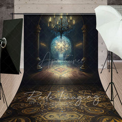 Aperturee - Aperturee Vintage Magic Chandelier Architecture Sweep Backdrop