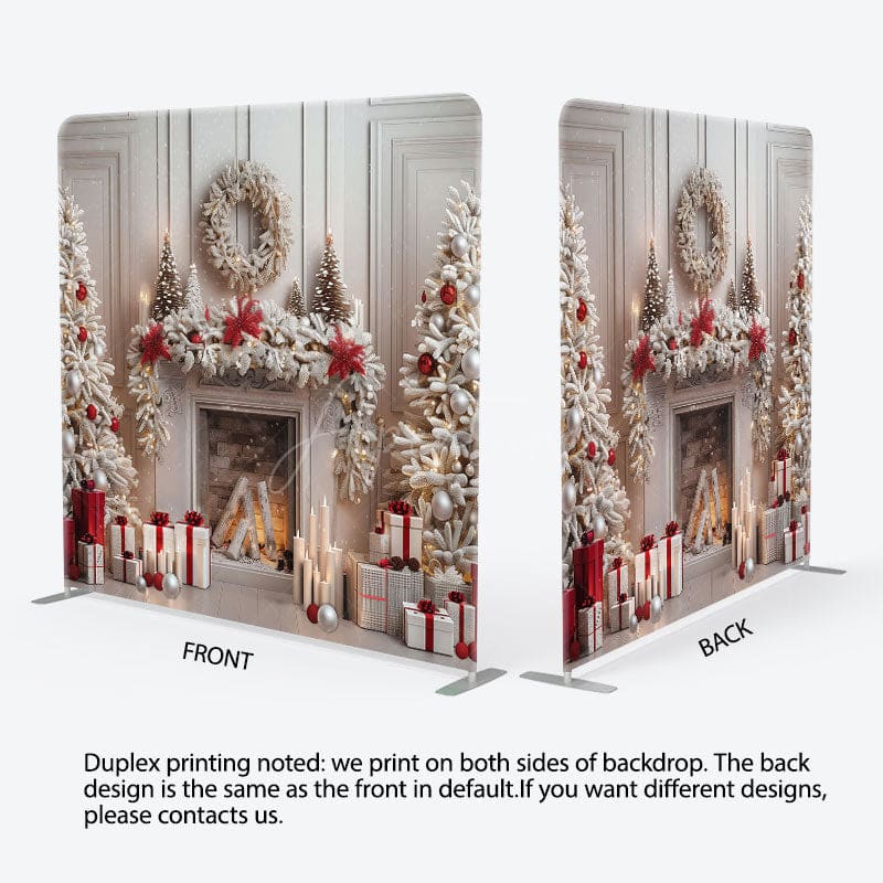 Aperturee - Aperturee Wall Gifts Trees Fireplace Tension Fabric Backdrop