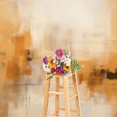 Aperturee - Aperturee Warm Tones Abstract Photography Backdrop Modern Artistic Brushstroke Photo Studio Prop