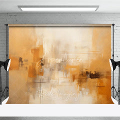 Aperturee - Aperturee Warm Tones Abstract Photography Backdrop Modern Artistic Brushstroke Photo Studio Prop