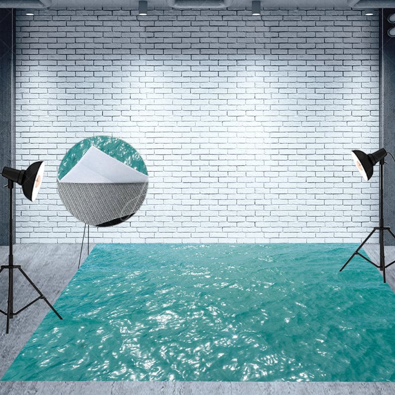 Aperturee - Aperturee Water Park Coconut Tree Summer Combo Set Backdrop