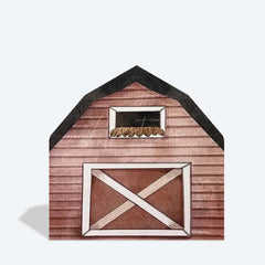 Aperturee Aperturee Watercolor Brown Farm House Barn Door Arch Backdrop