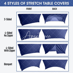 Aperturee - Aperturee Watercolor Morning Glory Floral Stretch Table Cover