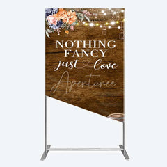 Aperturee - Aperturee Western Wedding Rectangle Backdrop Rustic Cowboy Boots Love Photography Background