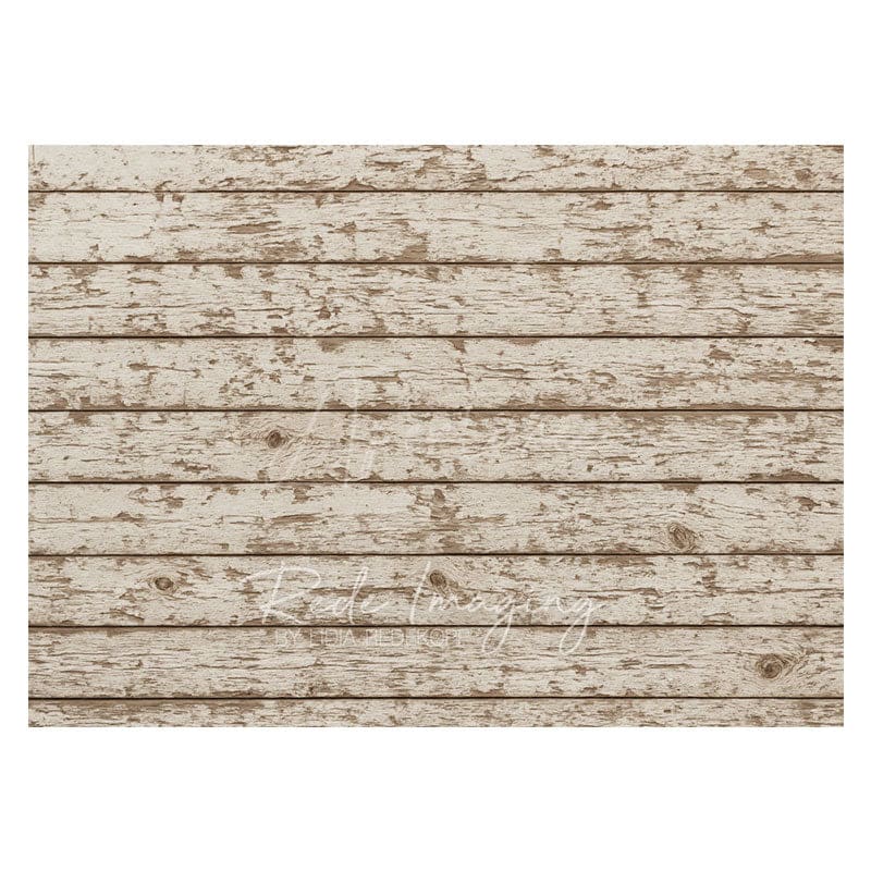 Aperturee - Aperturee White Mottled Brown Wood Rubber Floor Mat For Photo