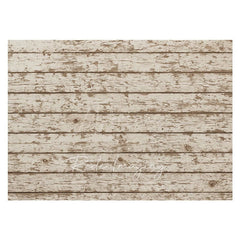 Aperturee - Aperturee White Mottled Brown Wood Rubber Floor Mat For Photo