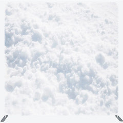 Aperturee - Aperturee White Snow Texture Tension Fabric Backdrop Frozen Ground Winter Background Pure Snowfield Decoration