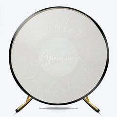 Aperturee - Aperturee Winter Onederland 1st Birthday Vinyl Record Round Backdrop Snowy Cabin Music Theme First Birthday Decor