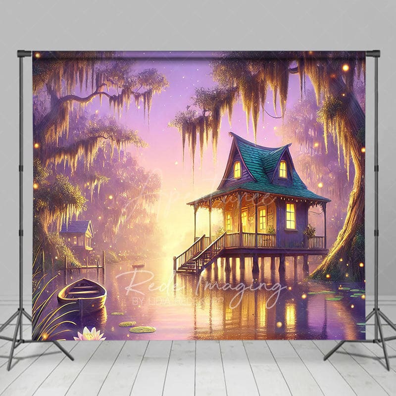 Aperturee - Aperturee Wonderland Forest Magical Bayou Photography Backdrop